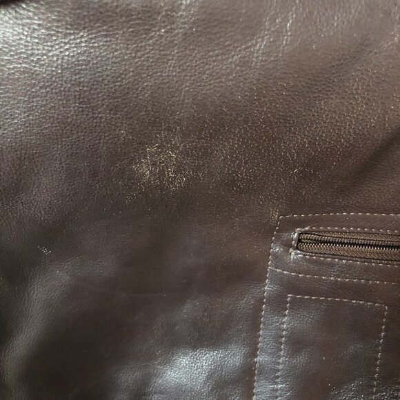 Brown Leather Satchel Messenger Bag - Picture 14 of 14